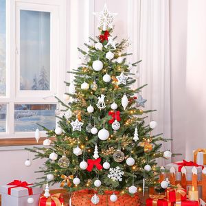 Juego de 100 Adornos Navideños de Plástico Irrompible, Bolas Decorativas para Árboles de Navidad, Bodas y Fiestas - Product Image 4