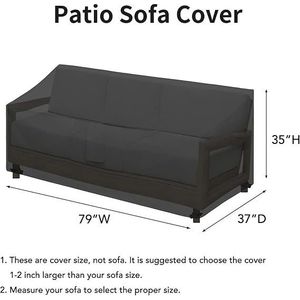 Copertura Impermeabile per Divano da Esterno a 3 Posti Easy-Going, Resistente alle Intemperie, con Nastro Adesivo, per Mobili da Giardino - Product Image 2