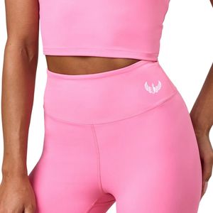 Women's Pink Legging High Rise Stretch Workout <b>Tights</b> Sculpting Fitness Pants Gymwear Activewear Performance Apparel - Product Image 4