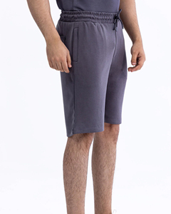 Shorts de survêtement décontractés pour hommes, 100 % coton, style urbain, couleur unie, avec poches, taille élastique, séchage rapide, coupe oversize, vente en gros sur mesure - Product Image 1