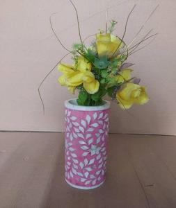 Macetero de Metal con Incrustaciones de Hueso, Hecho a Mano, Forma Redonda, Estilo Minimalista, para Decoración del Hogar, Producto de Lujo, Exportaciones al por Mayor - Product Image 6