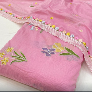 Tela Ligera de Algodón Bordado para Salwar Kameez con Dupatta, Material de Traje Indio sin Coser para Mujer, Ropa de Fiesta - Product Image 4