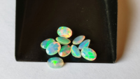 Opales d'Éthiopie naturelles de grande taille, taille ovale, 4-6 mm, qualité AAA, opales de feu Welo, pierres précieuses, bijoux, opales blanches facettées en vrac