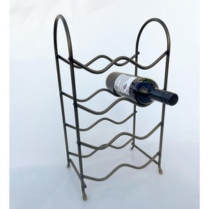 Moderno Estante de Vino Industrial de Metal, Diseño Rectangular de Hierro, Resistente al Óxido, para Almacenamiento en el Hogar o Bar - Product Image 1