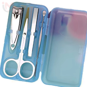 Stainless Steel Professional Classic Manicure Pedicure Set Gift Mini Size 4-in-1 Nail Clipper <b>Tool</b> <b>Case</b> 4pcs - Product Image 4