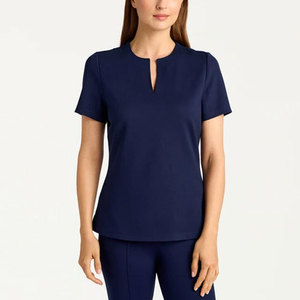 Nouvelle conception, logo personnalisé, vêtements d'infirmière unisexes, vente chaude, confortables, 72% polyester/21% rayonne/7% élasthanne, col en V, tricotés, pour hôpital - Product Image 6
