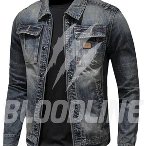 Chaqueta Blusón de Mezclilla para Mujer, Manga Larga, Cuello con Botón, Forro de Algodón, Color Negro Sólido Lavado, Abrigo de Invierno Ecológico - Product Image 4