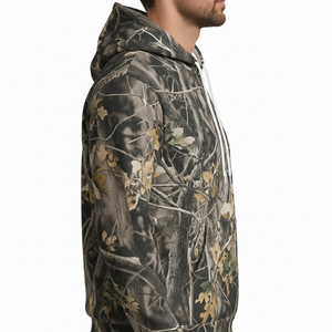 Sweat à capuche de chasse camouflage pour homme, manches longues, imprimé, respirant, en polyester, vêtements de chasse d'automne, sweat à capuche camouflage - Product Image 2