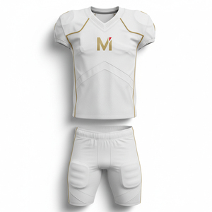 Ensemble d'uniformes de football américain sublimés 2026 – Maillots et pantalons de football personnalisés avec nom et numéro d'équipe, anti-humidité - Product Image 1