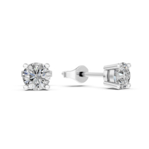925 <b>Silver</b> Lab Diamond <b>Earring</b> IGI Certified RJC ODM OEM Ethical Fine Jewellery Rhodium Plated Wedding Anniversary Gift EA501871 - Product Image 2