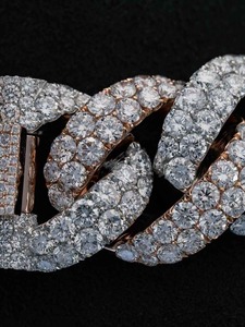 Diamond Cuban Link <b>Chain</b> Iced Out 925 Sterling Silver Custom Hip Hop Necklace <b>Mens</b> Rapper Streetwear Luxury Jewelry - Product Image 5