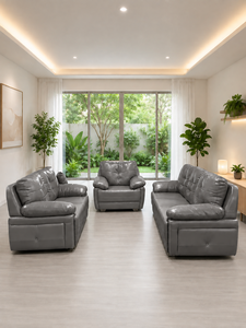 Moderno Conjunto de Sofá 3-2-1 Color Gris Vegas de 321 Plazas para Apartamento, Oficina y Sala de Estar, Muebles de Sofá Ecológicos de Tela Premium Personalizados - Product Image 3