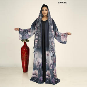 Kimono élégant de qualité supérieure, ouvert sur le devant, avec des perles cousues à la main pour les célébrations de l'Aïd, disponible au meilleur prix - Product Image 1