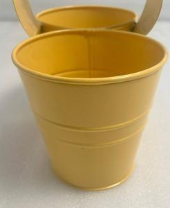 Maceta de hierro con acabado negro y asa de madera, maceta metálica para jardín, para arreglos decorativos de plantas en interiores y exteriores - Product Image 6