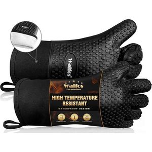 Guanti da Cucina in Silicone Premium Antiscivolo con Strato in Cotone, Resistenti al Calore per Barbecue e Forno - Product Image 1