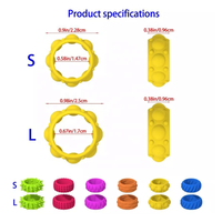 Anneaux sensoriels en silicone colorés sans BPA pour enfants unisexe