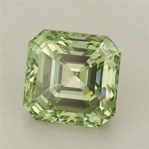 Diamante verde intenso de corte Asscher cultivado en laboratorio, certificado por IGI, diamante verde suelto para anillo de compromiso personalizado de 1 a 5 quilates VVS VS - Product Image 3