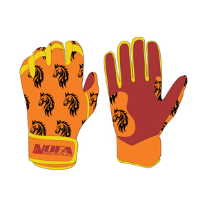 Personalized Leather Left-Handed Baseball Batting Gloves <b>Hook</b> Loop Closure Wrist Support Custom Colors-OEM/ODM Manufacturer for - Product Image 5