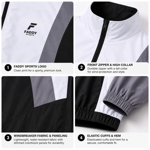 Veste coupe-vent unisexe pour homme, colorée, imperméable, légère, respirante, pour le sport de plein air, streetwear, vente en gros - Product Image 4