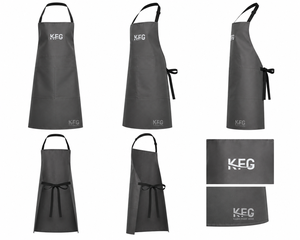 Delantal de Chef Profesional Impermeable de Algodón Tejido, Unisex, de Manga Corta, Ajustable, con Estampado Digital, Personalizado para Personal de Cocina - Product Image 3