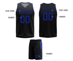 Uniforme de Baloncesto Transpirable, Antibacterial y de Secado Rápido, Tallas Grandes, Corte Regular, Impresión por Sublimación Personalizada, en Venta - Product Image 6