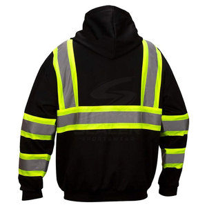 เสื้อแจ็คเก็ตสะท้อนแสงสำหรับผู้ชาย ช่วยเพิ่มการมองเห็นและความสบายสำหรับการทำงานทั้งภายนอกและภายในอาคาร - Product Image 3