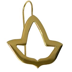 Pendientes de Hoja de Hiedra Abierta Medianos en Oro Amarillo Vermeil de 14K para Mujer, Joyería Botánica Elegante, Accesorios de Moda Minimalistas - Product Image 2