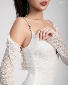 Wholesale Women's Stretch Lace <b>Slip</b> Mini Dress and Cardigan Set ET3503 - Product Image 6