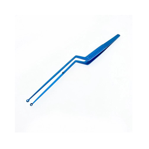 Pince à micro-boucles angulaire professionnelle en acier inoxydable, outil de réparation électronique de précision pour l'entretien industriel - Product Image 2