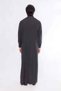 Túnica Islámica Moderna para Hombre, Djellaba con Cuentas, Informal, 100% Poliéster, Alta Calidad, Largo hasta el Tobillo, para Ramadán y Eid - Product Image 3