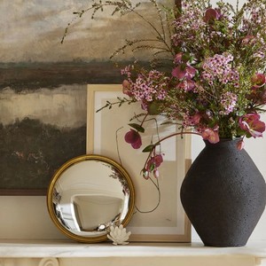 Modern Metal Convex Gold <b>Wall</b> <b>Mirror</b> Bullseye Decorative <b>Mirror</b> for Living Room Entryway & Home Decor - Product Image 4