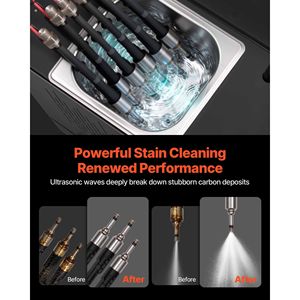 Máquina Limpiadora Ultrasónica Comercial Ajustable de 12V/70V/120V con 9 Modos de Prueba, Probador de Inyectores de Combustible para Motores de 6 Cilindros EFI/FSI/GD - Product Image 2