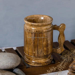 Tasse à café design moderne tasse à boire en bois tasse en bois faite à la main utiliser bière et café de Falak World Export - Product Image 2