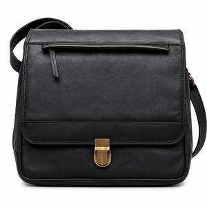 Sac à bandoulière en cuir de qualité supérieure pour homme, sac à bandoulière décontracté avec plusieurs compartiments, sac de voyage et de bureau - Product Image 1