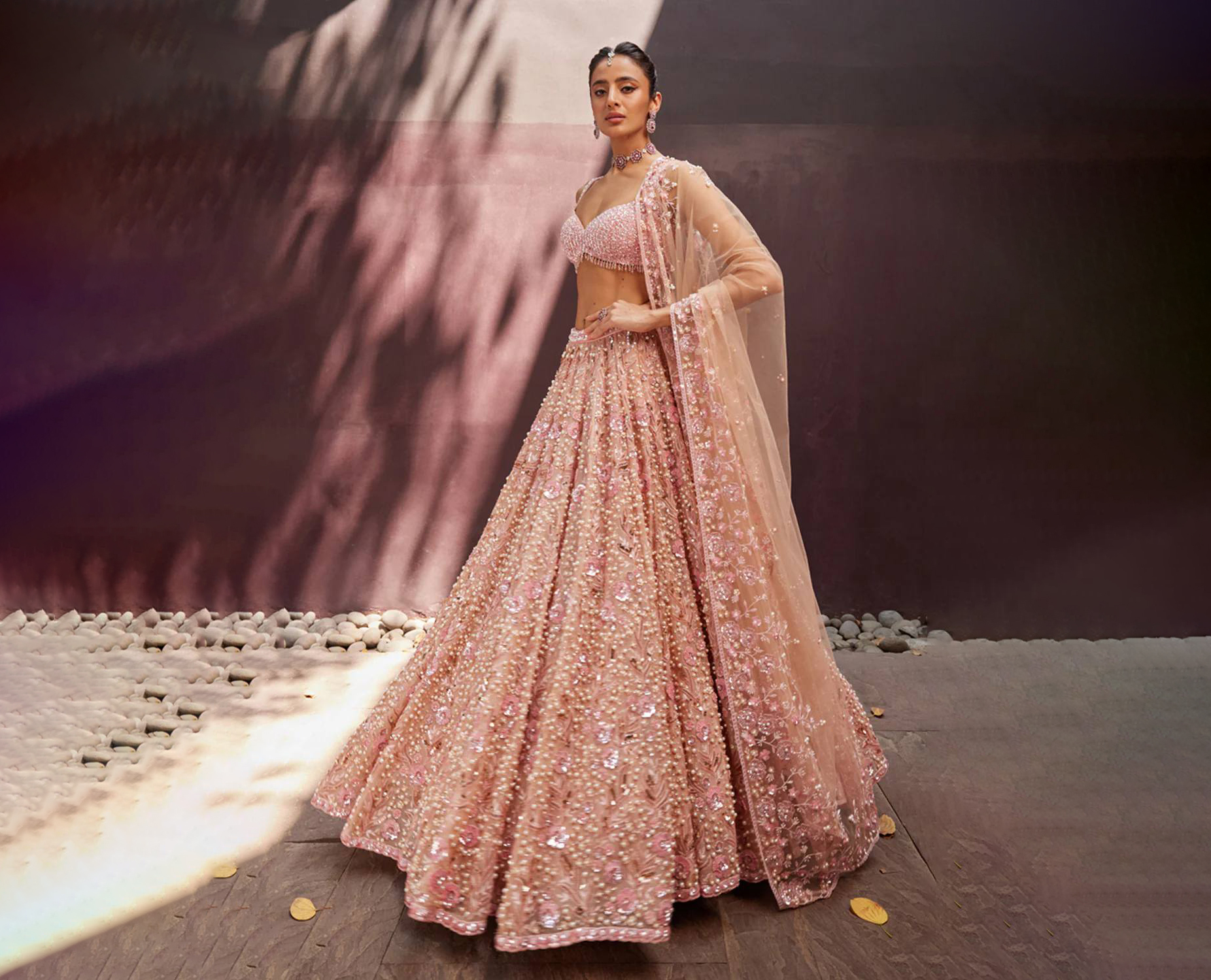 open lace back dress AROOSH Formals Pakistani Marriage Dress