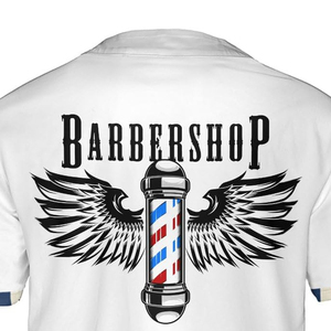 Wholesale Factory Price Custom Sublimated Barber Jersey Breathable And Unique Design - Product Image 3