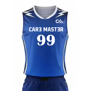 Conjunto de Pantalones Cortos y Camiseta de Baloncesto de Talla Grande, Uniforme de Baloncesto de Verano de Alta Calidad, Transpirable, Antibacterial y de Secado Rápido - Product Image 3