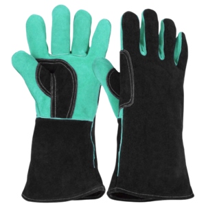 ถุงมือเชื่อมหนังวัวแท้เสริมแรงพิเศษ ป้องกันการเสียดสี ถุงมือป้องกันภัยส่วนบุคคล ถุงมือนิรภัย - Product Image 6