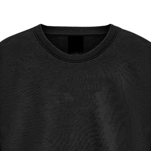 เสื้อสเวตเชิ้ตคอกลมสีดำสำหรับผู้ชาย ผ้าฝ้าย 100% แขนยาว สวมใส่สบาย ผ้าถักเนื้อนุ่มแบบเฟรนช์เทอร์รี่ - Product Image 3
