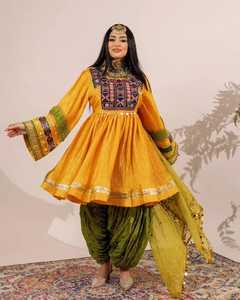 Premium Handmade Afghani Casual <b>Dresses</b> with Tribal Embroidery Boho Style Women's Fashion Wholesale Supplier - Product Image 6