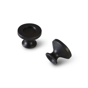New Arrival Zinc Alloy Round Cabinet <b>Knob</b> Matte <b>Black</b> Modern Furniture Pull Handle for Kitchen Bathroom Cabinet Hardware Product - Product Image 1