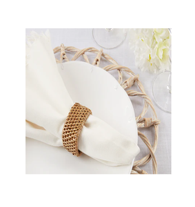 Elegantes Anillos para Servilletas Cuadrados de Ratán Ecológico y Duradero, Color Personalizable, Hechos a Mano, Estilo Boho, a un Precio Accesible - Product Image 1