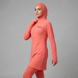 Maillot de bain islamique modeste pour femmes, burkini à manches longues avec leggings, adapté aux sports nautiques, costume islamique pour les sports aquatiques et la remise en forme - Product Image 1