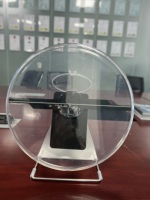 Proyector LED Recargable de Escritorio de 30 cm, Pantalla Holográfica 3D, Cubierta Protectora, Compatible con Android/iOS/PC, con Batería