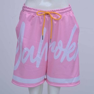 Shorts de basket-ball pour hommes en mesh de qualité supérieure, impression par sublimation personnalisée, avec poches zippées, shorts en polyester hautement élastiques - Product Image 1