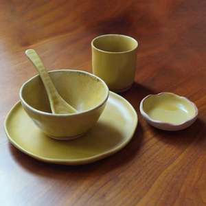 Juego de Vajilla de Porcelana Fina Hecha a Mano Estilo Vintage - Juego de 5 Platos para Cena (Grado Alimenticio) Personalizado por Universal - Product Image 2