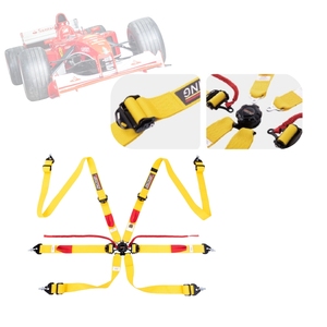 Ceinture de sécurité de course SPORT PLUS 3 homologuée FIA de qualité supérieure, harnais à 6 points avec système de réglage rapide des épaulettes pour les équipes - Product Image 2