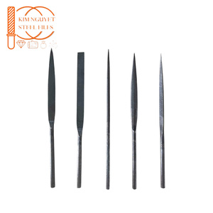 Juego de limas de aguja de acero de grado industrial de 150 mm, 5 tipos, patrón americano, corte suave, para bricolaje, venta al por mayor - Product Image 4
