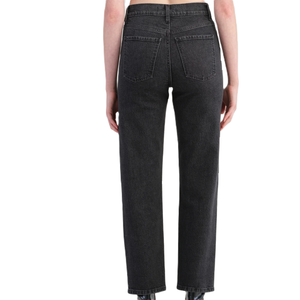 OEM /ODM Jeans baggy pour femmes en coton Pantalons denim extensibles à jambes larges Pantalons en denim bleu délavé Pantalons jeans premium pour femmes du Bangladesh - Product Image 3