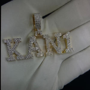 Customizable Rose Gold Diamond Pendant KAN1 VVS Clarity Custom Design Hip Hop Fine Jewelry RB GEMS THG IGI Certified Star Shape - Product Image 2